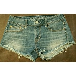 SUPER CUTE AMERICAN EAGLE DENIM JEAN SHORTS EUC 00